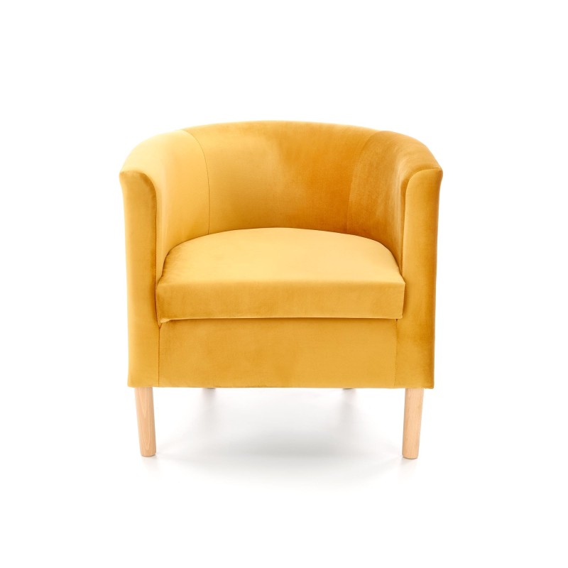 'CLUBBY 2 Mustard/Natural Relaxation Armchair' 'CLUBBY 2 Mustard/Natural Relaxation Armchair'
