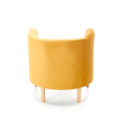 'CLUBBY 2 Mustard/Natural Relaxation Armchair' 'CLUBBY 2 Mustard/Natural Relaxation Armchair'