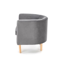 'CLUBBY 2 Relaxation Armchair in Ash Grey / Natural' 'CLUBBY 2 Relaxation Armchair in Ash Grey / Natural'
