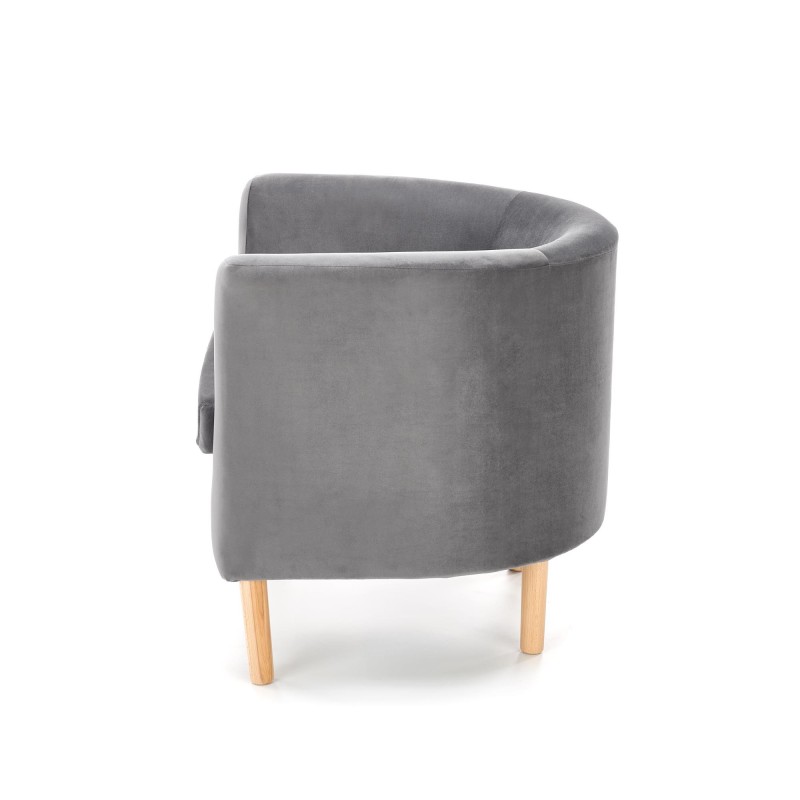 'CLUBBY 2 Relaxation Armchair in Ash Grey / Natural' 'CLUBBY 2 Relaxation Armchair in Ash Grey / Natural'