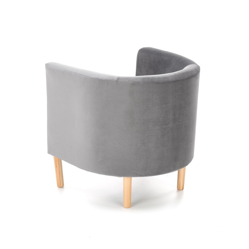 'CLUBBY 2 Relaxation Armchair in Ash Grey / Natural' 'CLUBBY 2 Relaxation Armchair in Ash Grey / Natural'