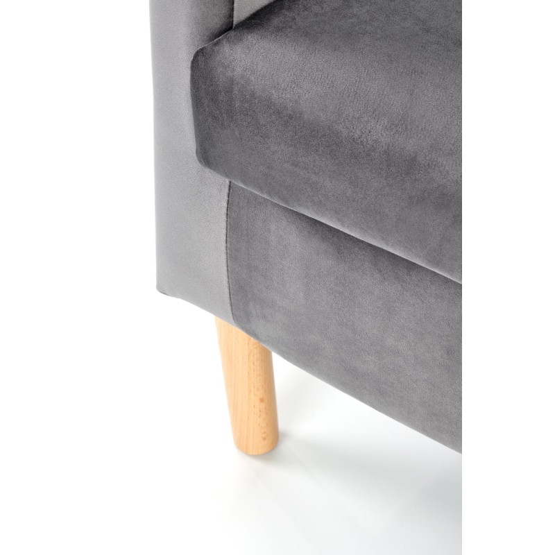 'CLUBBY 2 Relaxation Armchair in Ash Grey / Natural' 'CLUBBY 2 Relaxation Armchair in Ash Grey / Natural'