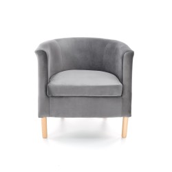 'CLUBBY 2 Relaxation Armchair in Ash Grey / Natural' 'CLUBBY 2 Relaxation Armchair in Ash Grey / Natural'