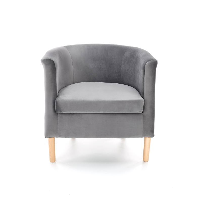 'CLUBBY 2 Relaxation Armchair in Ash Grey / Natural' 'CLUBBY 2 Relaxation Armchair in Ash Grey / Natural'