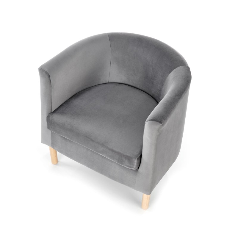 'CLUBBY 2 Relaxation Armchair in Ash Grey / Natural' 'CLUBBY 2 Relaxation Armchair in Ash Grey / Natural'
