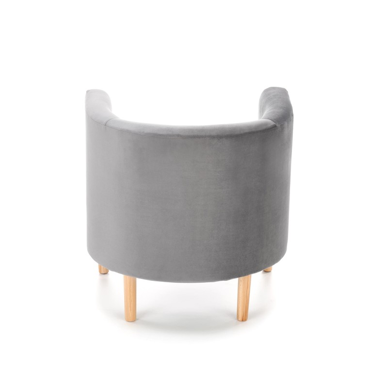'CLUBBY 2 Relaxation Armchair in Ash Grey / Natural' 'CLUBBY 2 Relaxation Armchair in Ash Grey / Natural'