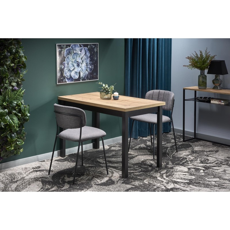 'COBALT Table in Wotan Oak/Black Color' 'COBALT Table in Wotan Oak/Black Color'