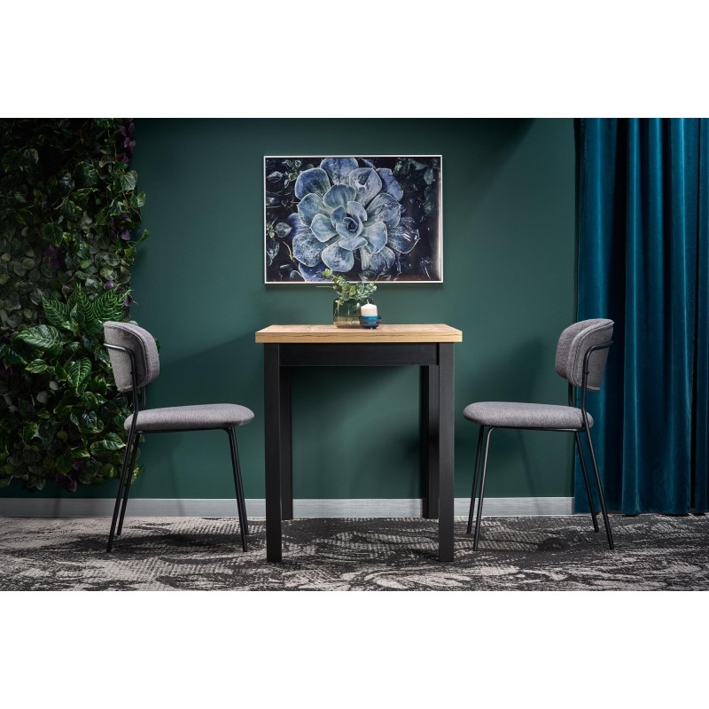 'COBALT Table in Wotan Oak/Black Color' 'COBALT Table in Wotan Oak/Black Color'