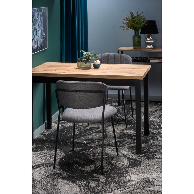 'COBALT Table in Wotan Oak/Black Color' 'COBALT Table in Wotan Oak/Black Color'