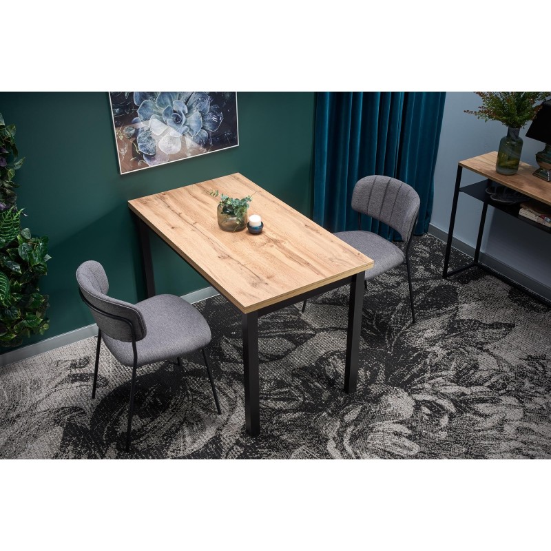 'COBALT Table in Wotan Oak/Black Color' 'COBALT Table in Wotan Oak/Black Color'