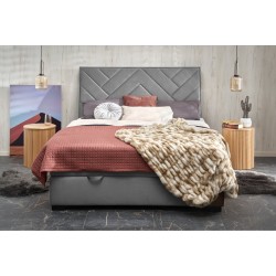 'CONTINENTAL 1 Bed 160 - Ash Upholstery Monolith 85'