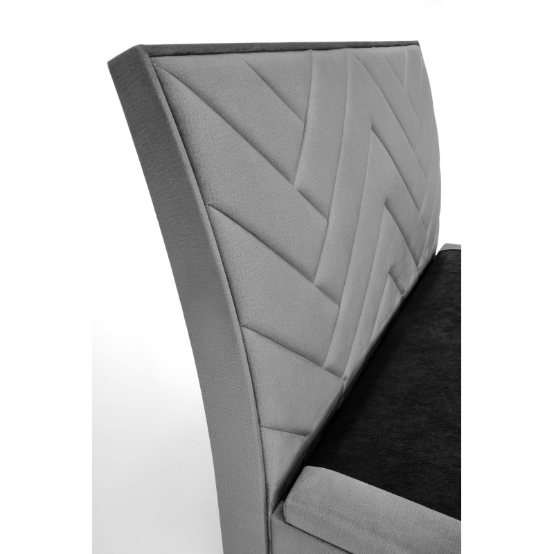 'CONTINENTAL 1 Bed 160 - Ash Upholstery Monolith 85' 'CONTINENTAL 1 Bed 160 - Ash Upholstery Monolith 85'