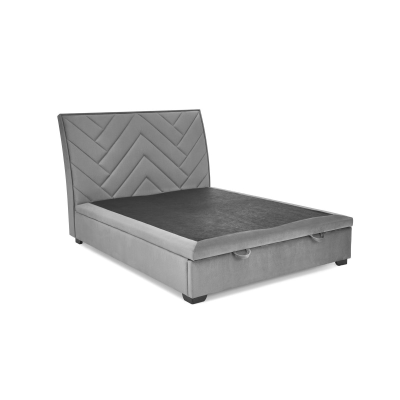 'CONTINENTAL 1 Bed 160 - Ash Upholstery Monolith 85' 'CONTINENTAL 1 Bed 160 - Ash Upholstery Monolith 85'