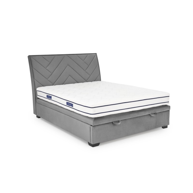 'CONTINENTAL 1 Bed 160 - Ash Upholstery Monolith 85' 'CONTINENTAL 1 Bed 160 - Ash Upholstery Monolith 85'