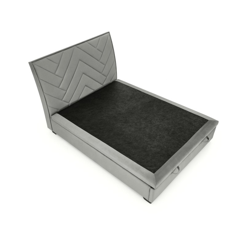 'CONTINENTAL 1 Bed 160 - Ash Upholstery Monolith 85' 'CONTINENTAL 1 Bed 160 - Ash Upholstery Monolith 85'