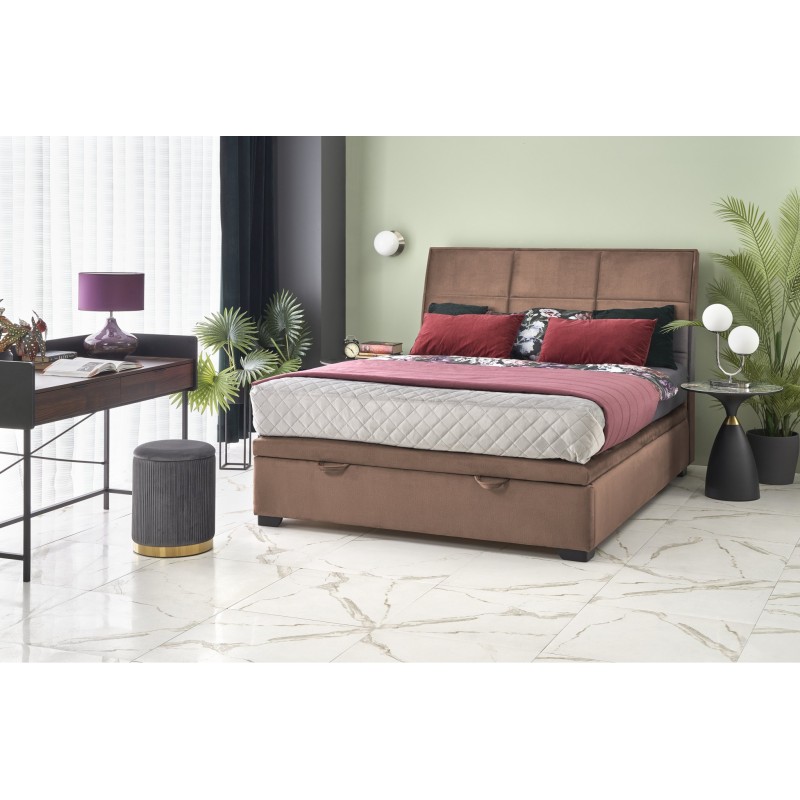 'CONTINENTAL 2 Bed 160 - Beige Upholstery Monolith 09' 'CONTINENTAL 2 Bed 160 - Beige Upholstery Monolith 09'