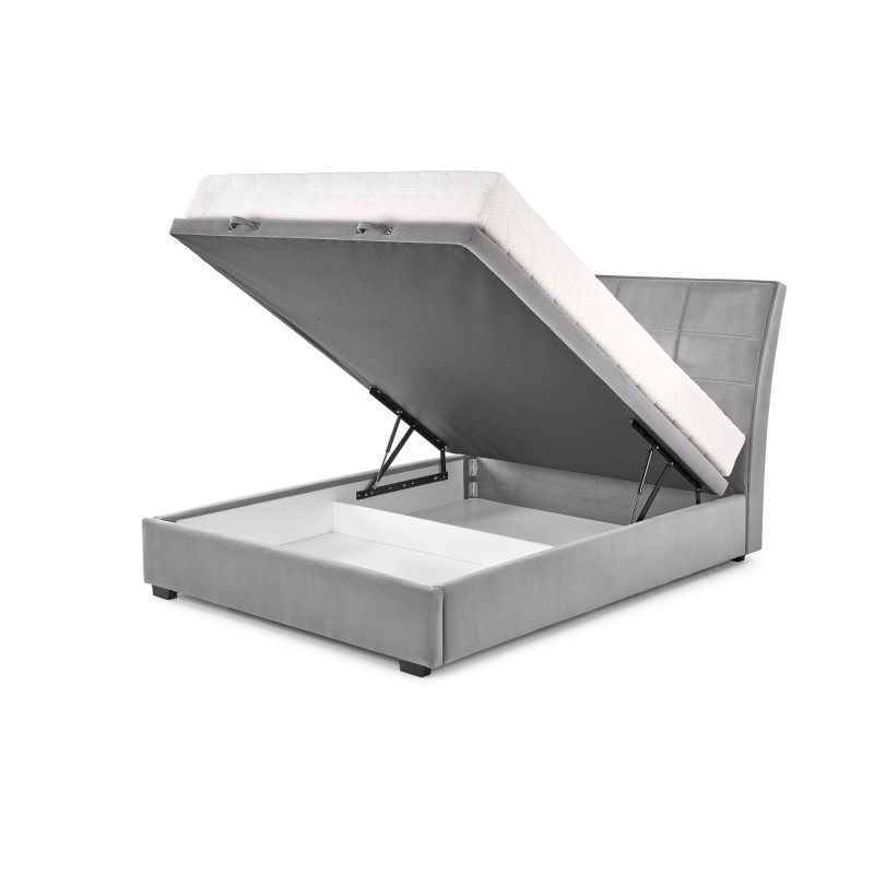 'CONTINENTAL 2 Bed 160 - Ash Upholstery Monolith 85' 'CONTINENTAL 2 Bed 160 - Ash Upholstery Monolith 85'