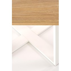 'CROSS Coffee Table in Golden Oak/White Color' 'CROSS Coffee Table in Golden Oak/White Color'