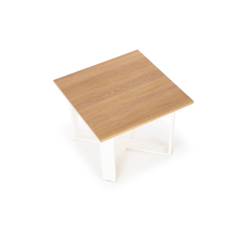 'CROSS Coffee Table in Golden Oak/White Color' 'CROSS Coffee Table in Golden Oak/White Color'