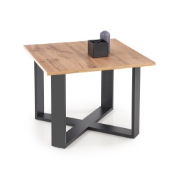 'CROSS Coffee Table in Wotan Oak/Black Color'