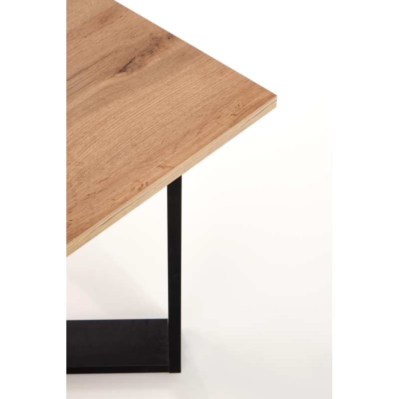 'CROSS Coffee Table in Wotan Oak/Black Color' 'CROSS Coffee Table in Wotan Oak/Black Color'