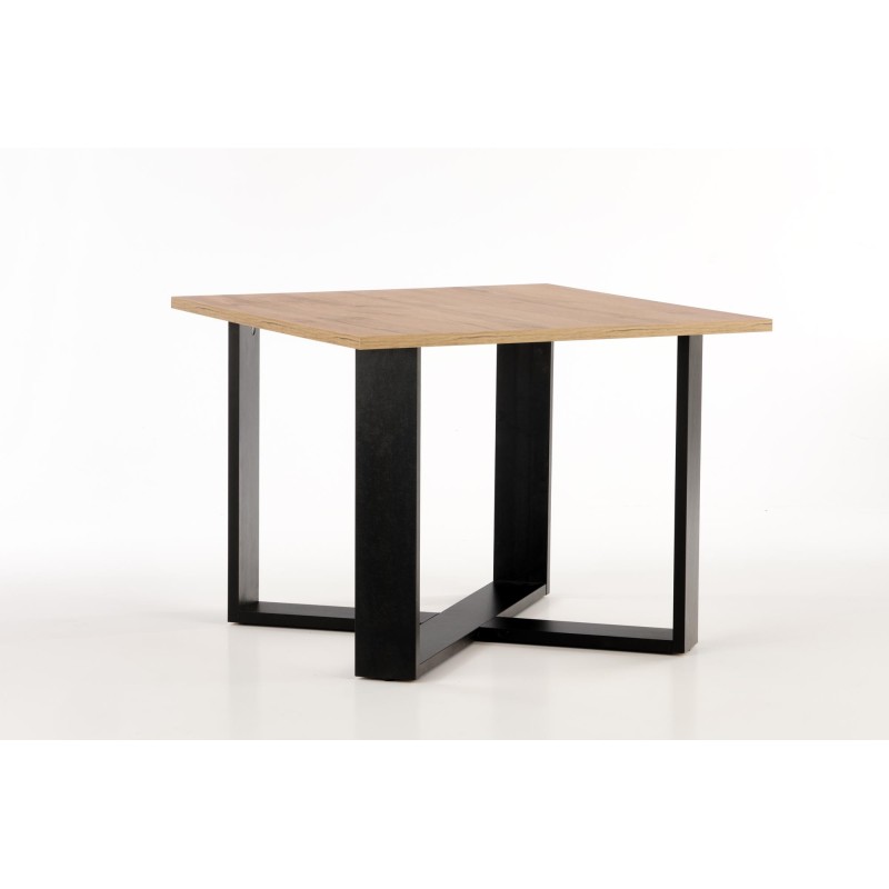 'CROSS Coffee Table in Wotan Oak/Black Color' 'CROSS Coffee Table in Wotan Oak/Black Color'