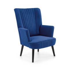 'DELGADO Navy Blue Relaxation Armchair'