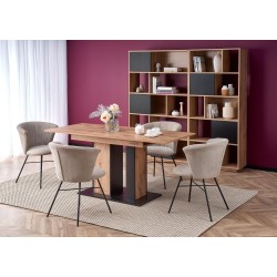 'DOLOMIT Extendable Wotan Oak Table - Black' 'DOLOMIT Extendable Wotan Oak Table - Black'