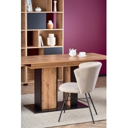 'DOLOMIT Extendable Wotan Oak Table - Black' 'DOLOMIT Extendable Wotan Oak Table - Black'