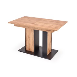 'DOLOMIT Extendable Wotan Oak Table - Black' 'DOLOMIT Extendable Wotan Oak Table - Black'