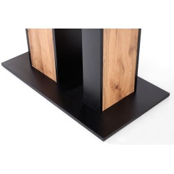 'DOLOMIT Extendable Wotan Oak Table - Black' 'DOLOMIT Extendable Wotan Oak Table - Black'