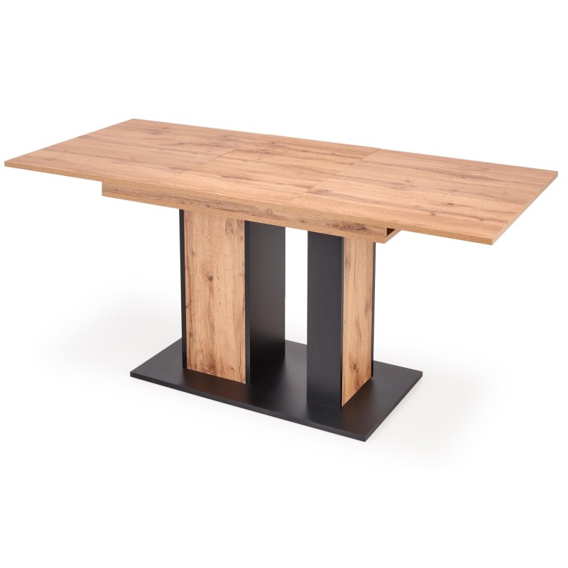 'DOLOMIT Extendable Wotan Oak Table - Black' 'DOLOMIT Extendable Wotan Oak Table - Black'