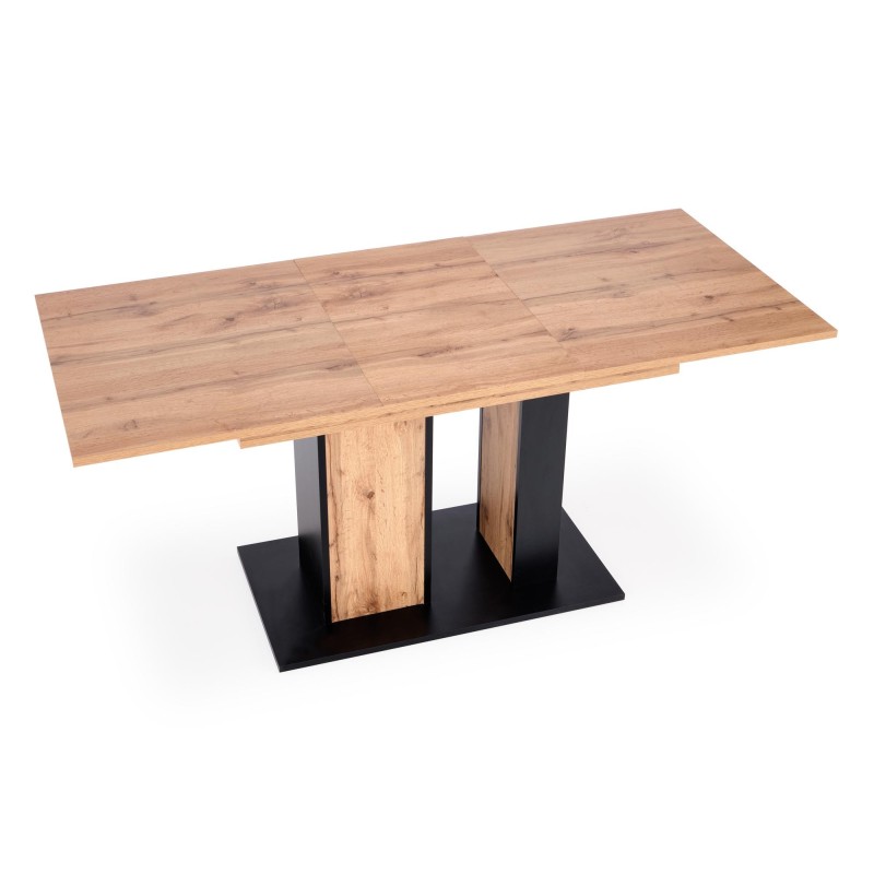 'DOLOMIT Extendable Wotan Oak Table - Black' 'DOLOMIT Extendable Wotan Oak Table - Black'