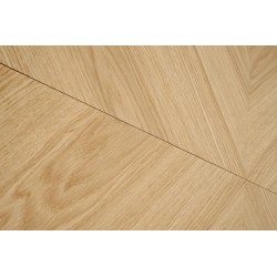 'EDMONDO Extendable Table in Natural Oak / Black' 'EDMONDO Extendable Table in Natural Oak / Black'
