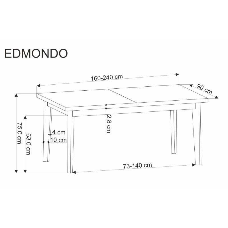 'EDMONDO Extendable Oak Table' 'EDMONDO Extendable Oak Table'