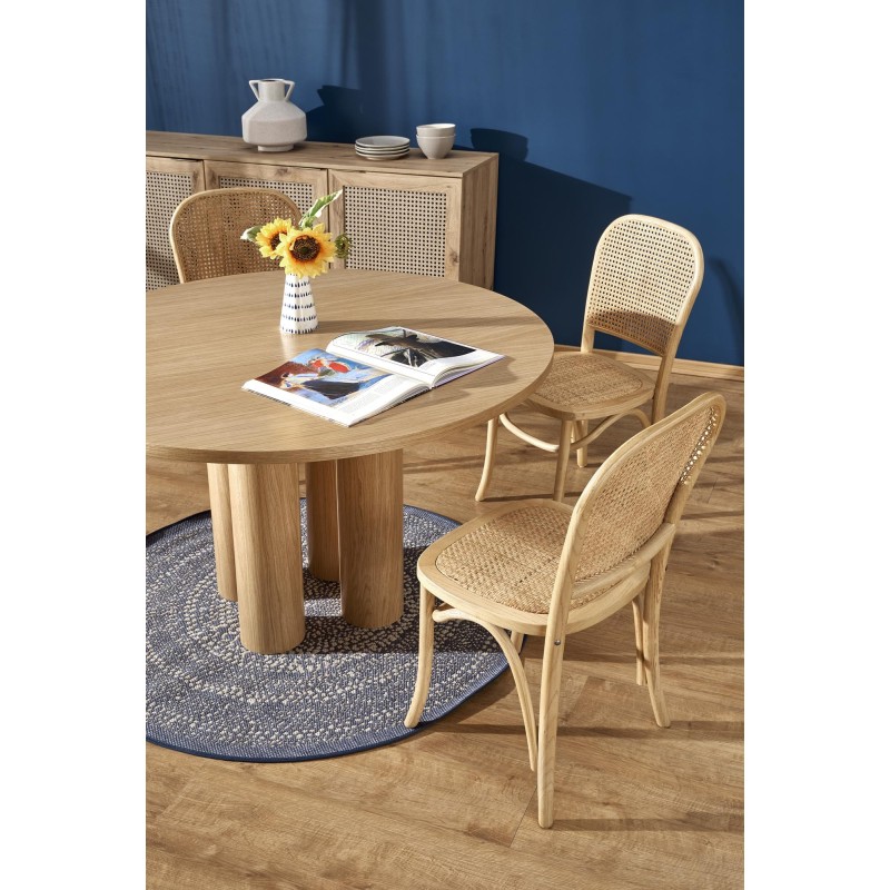 'ELEFANTE Round Oak Table Natural' 'ELEFANTE Round Oak Table Natural'