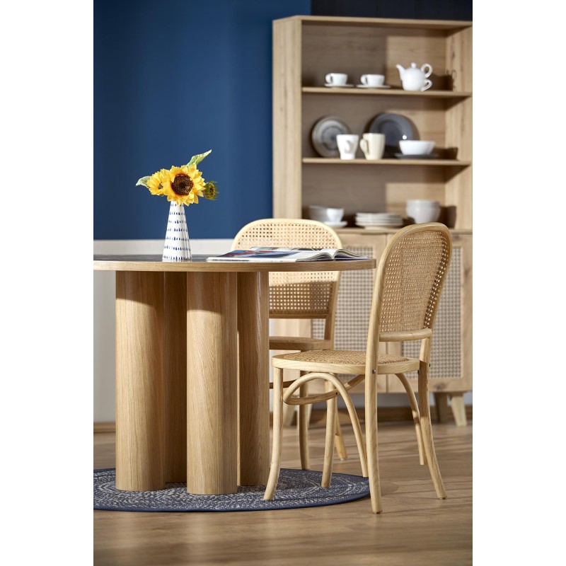 'ELEFANTE Round Oak Table Natural' 'ELEFANTE Round Oak Table Natural'