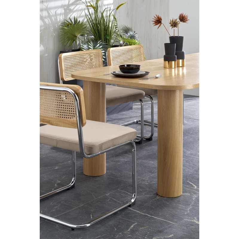 'ELEFANTE RECTANGLE Extendable Table 160-240/100 Natural Oak' 'ELEFANTE RECTANGLE Extendable Table 160-240/100 Natural Oak'