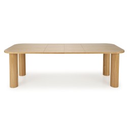 'ELEFANTE RECTANGLE Extendable Table 160-240/100 Natural Oak' 'ELEFANTE RECTANGLE Extendable Table 160-240/100 Natural Oak'