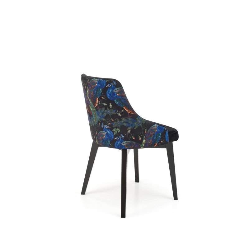 'ENDO Black Chair / Upholstery: BLUVEL 78' 'ENDO Black Chair / Upholstery: BLUVEL 78'
