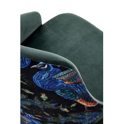 'ENDO Black Chair / Upholstery: BLUVEL 78' 'ENDO Black Chair / Upholstery: BLUVEL 78'