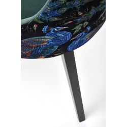 'ENDO Black Chair / Upholstery: BLUVEL 78' 'ENDO Black Chair / Upholstery: BLUVEL 78'