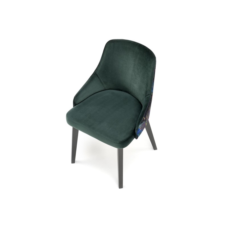 'ENDO Black Chair / Upholstery: BLUVEL 78' 'ENDO Black Chair / Upholstery: BLUVEL 78'