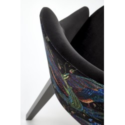 'ENDO Black Chair / Upholstery: BLUVEL 19' 'ENDO Black Chair / Upholstery: BLUVEL 19'