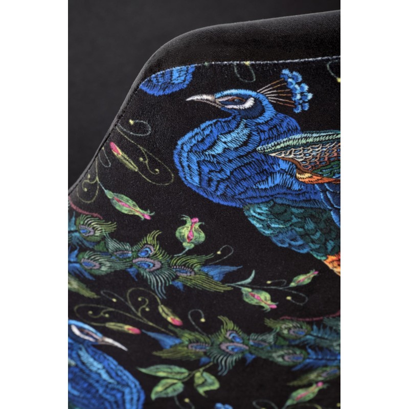 'ENDO Black Chair / Upholstery: BLUVEL 19' 'ENDO Black Chair / Upholstery: BLUVEL 19'