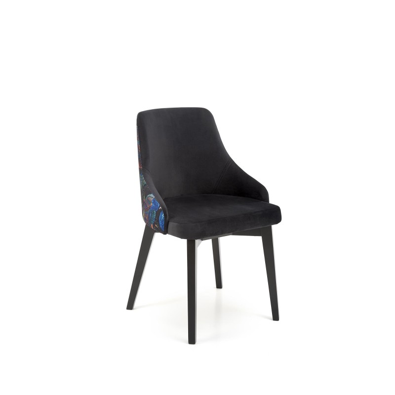 'ENDO Black Chair / Upholstery: BLUVEL 19' 'ENDO Black Chair / Upholstery: BLUVEL 19'