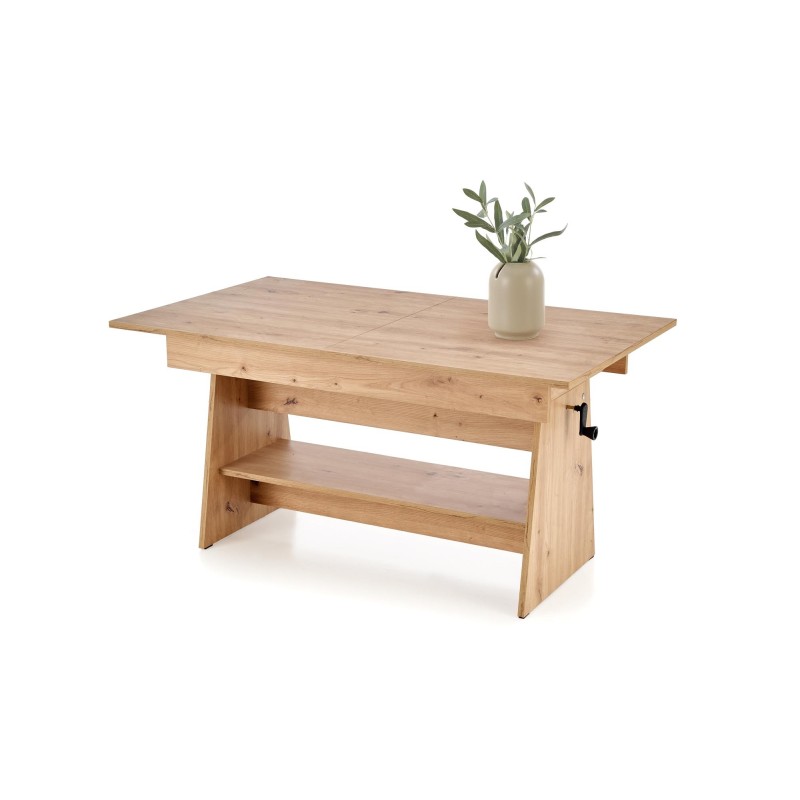 'ERIKA Extendable Oak Artisan Table Bench'