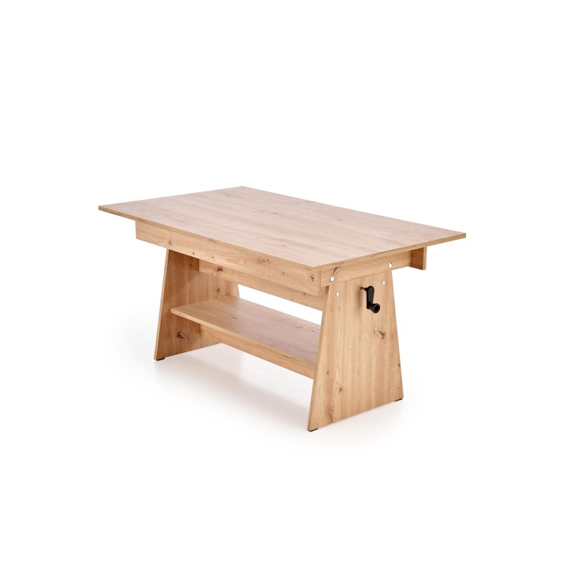 'ERIKA Extendable Oak Artisan Table Bench' 'ERIKA Extendable Oak Artisan Table Bench'