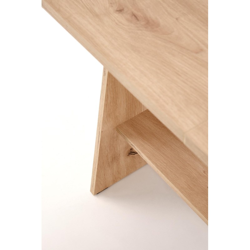 'ERIKA Extendable Oak Artisan Table Bench' 'ERIKA Extendable Oak Artisan Table Bench'