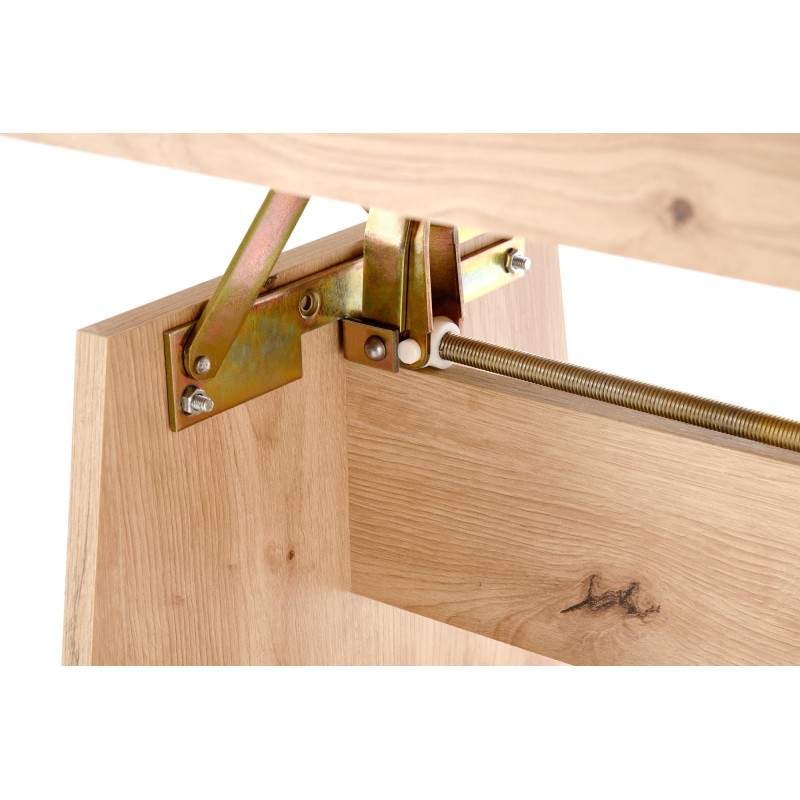 'ERIKA Extendable Oak Artisan Table Bench' 'ERIKA Extendable Oak Artisan Table Bench'